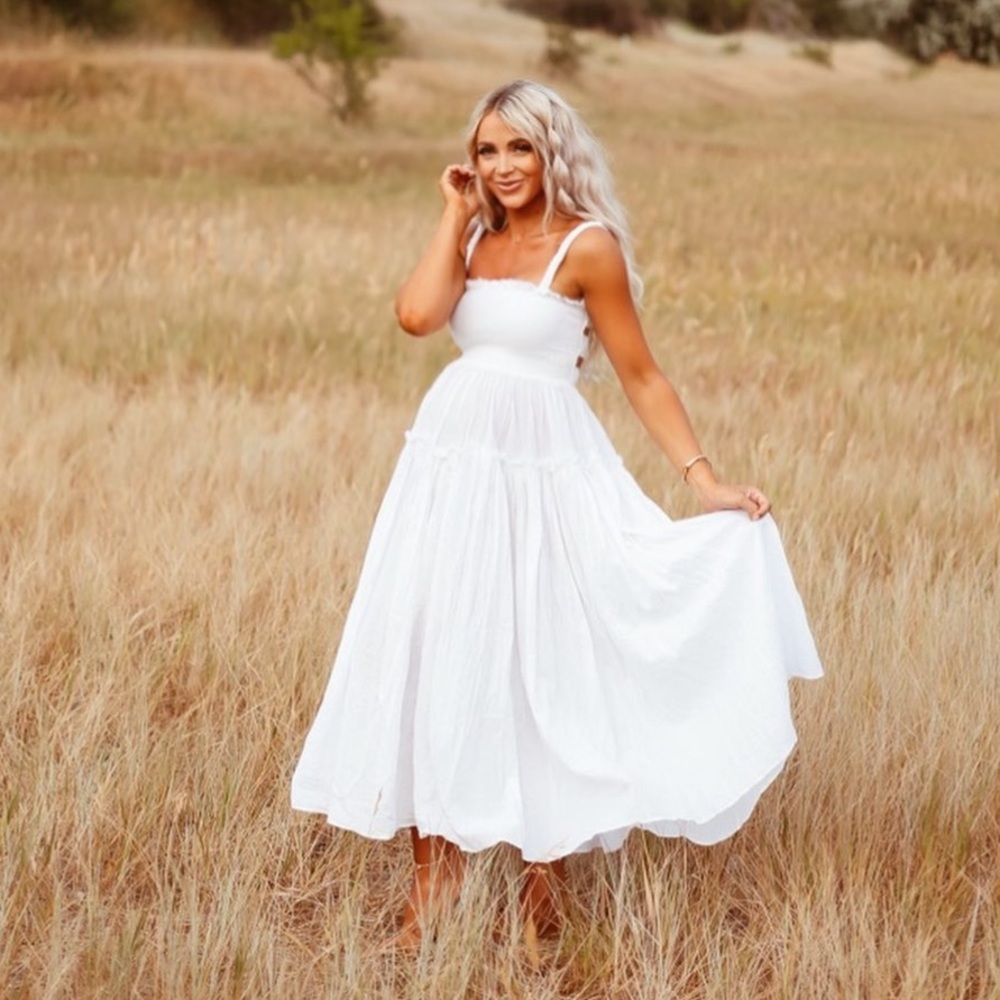 ASOS White maxi dress